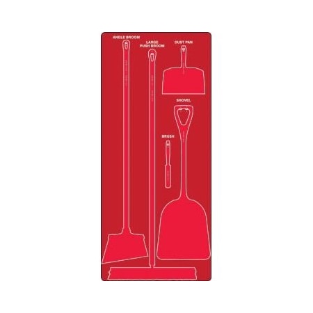 Accuform DRY ZONE STOREBOARDS MAXDUTY PSB610RDRD PSB610RDRD